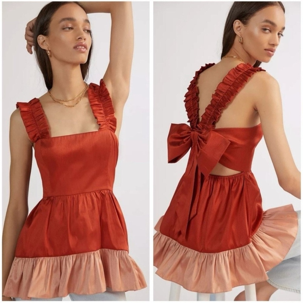 NWT Sachin & Babi Anthropologie Flouncy Bow Blouse